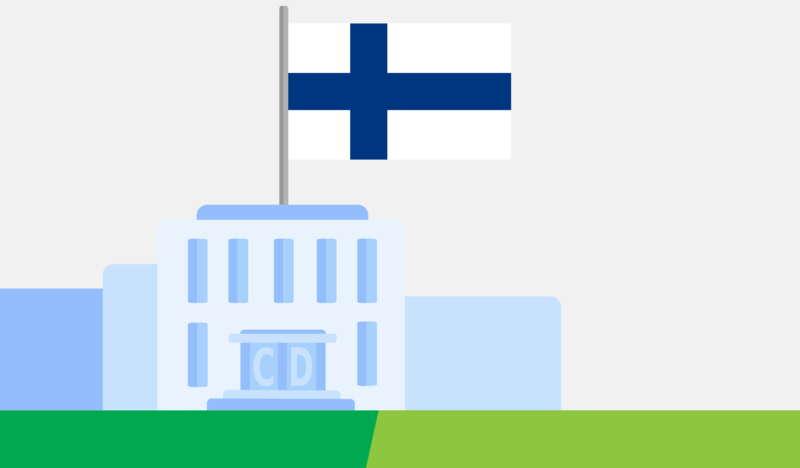 Budynek Konsulatu, Flaga Finlandii